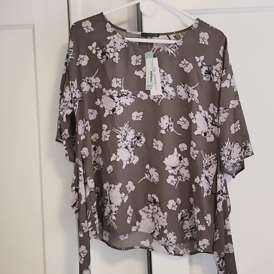 Nwt West Kei Julianne Tie Front Blouse, Size S